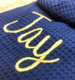 Peignoir Premium Nid d'Abeille à Capuche